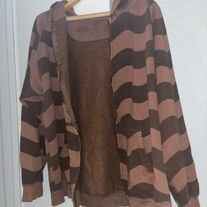 Zip up hoodie and rain coat